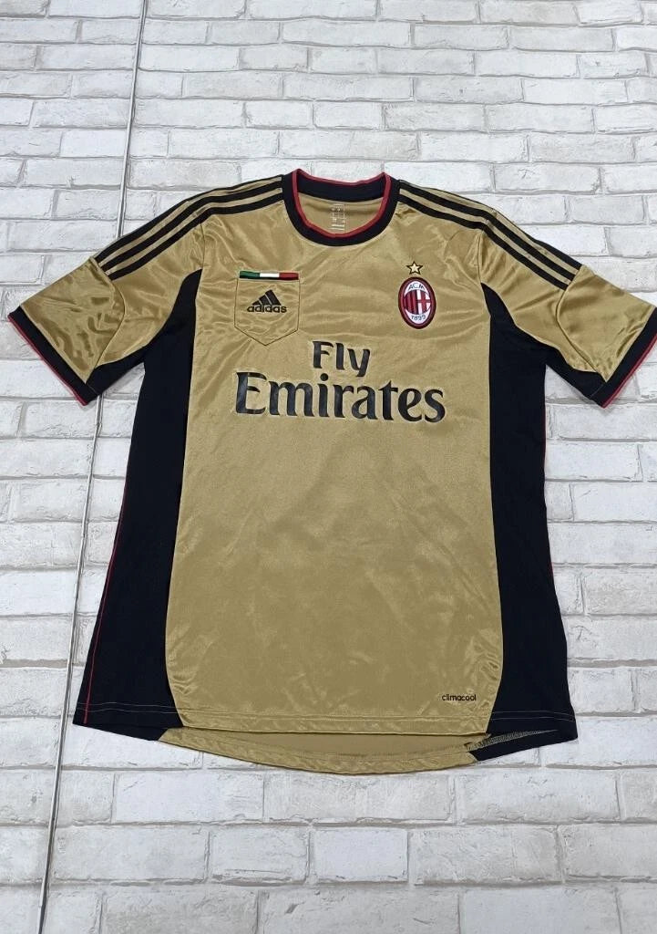 VINTAGE ADIDAS AC MILAN SOCCER JERSEY 2013 RETRO Y2K RARE size L