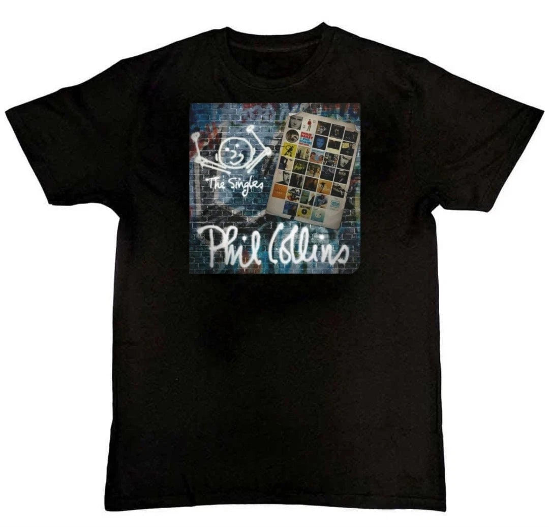 Phil Collins The Singles Album Graphic Print Unisex T-Shirt S M L XL 2 3 4 XL