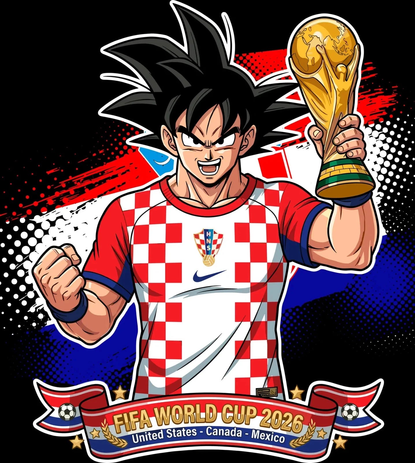 CROATIA World Cup Football DTF Iron On Heat Transfer Unisex Soccer T shirt