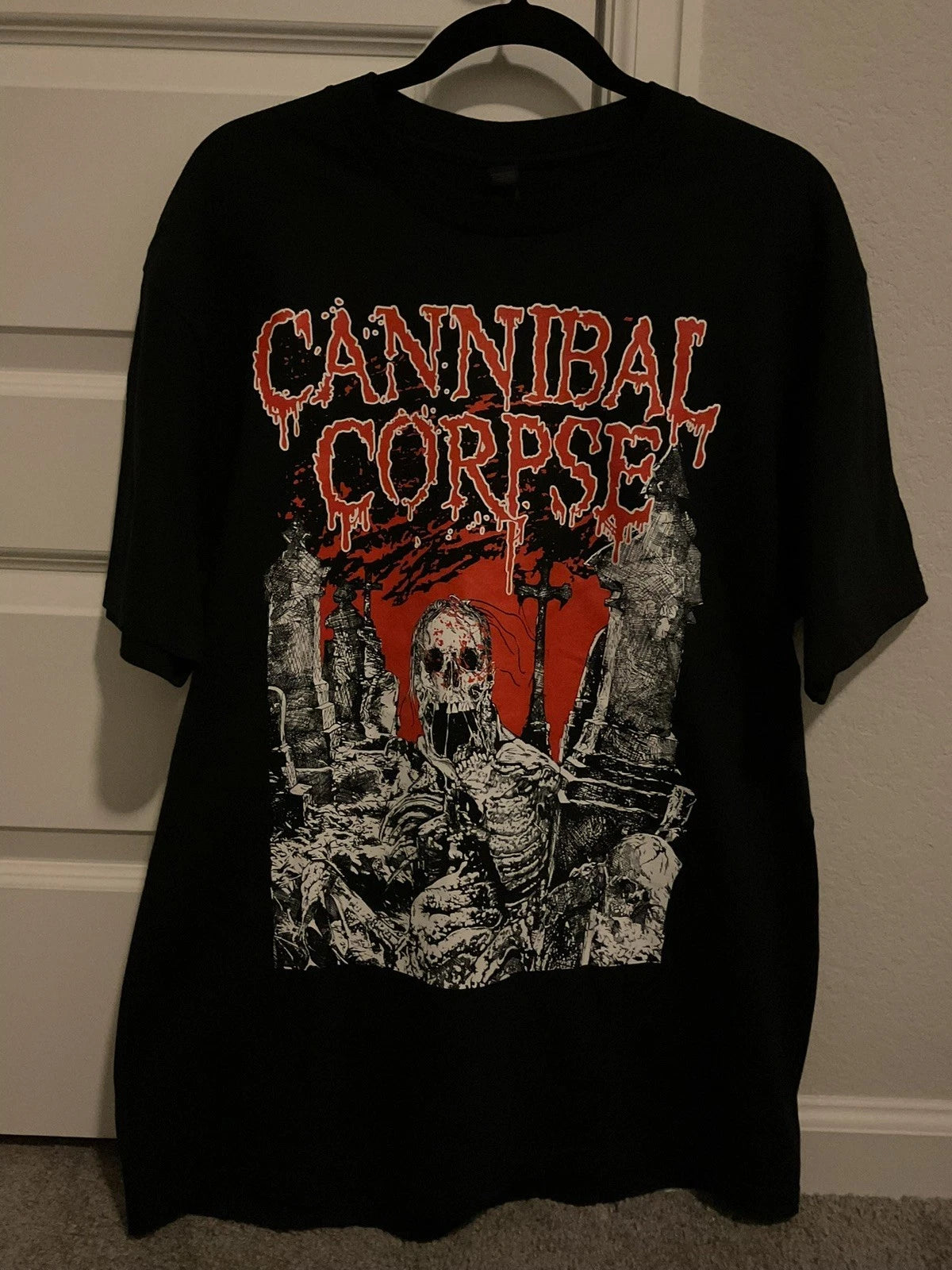 Cannibal Corpse North America USA Tour 2025 black shirt Large