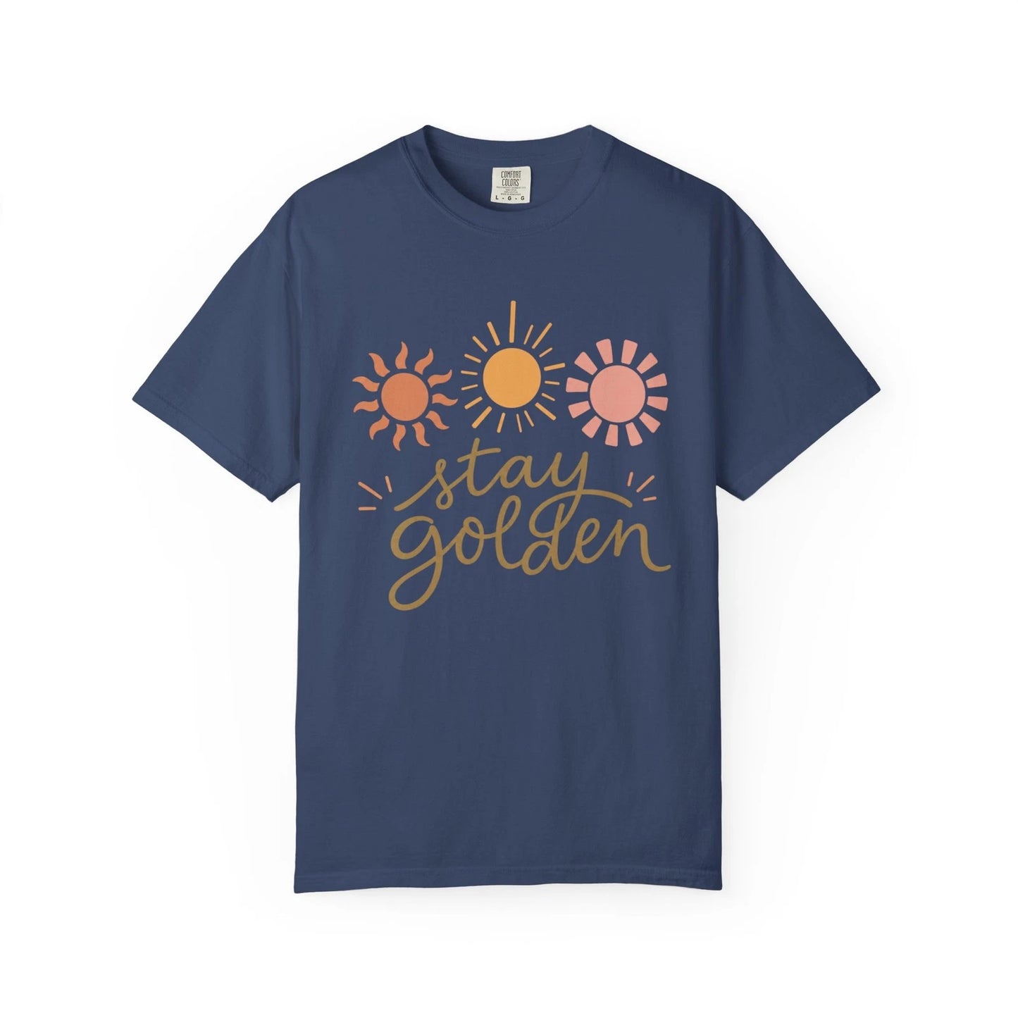 Stay Golden Sun Graphic T-Shirt | Retro Sunshine Script