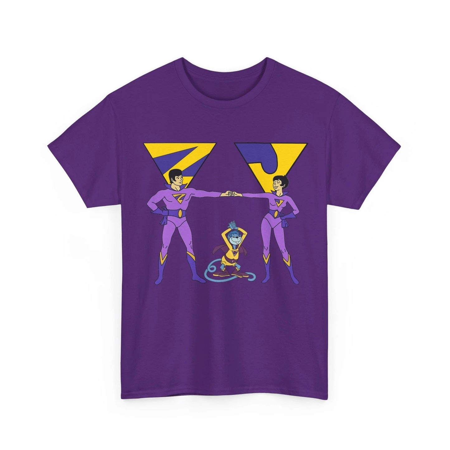 Wonder Twins T-Shirt Super Friends Hanna-Barbera Zan & Jayna Vintage-Style Tee