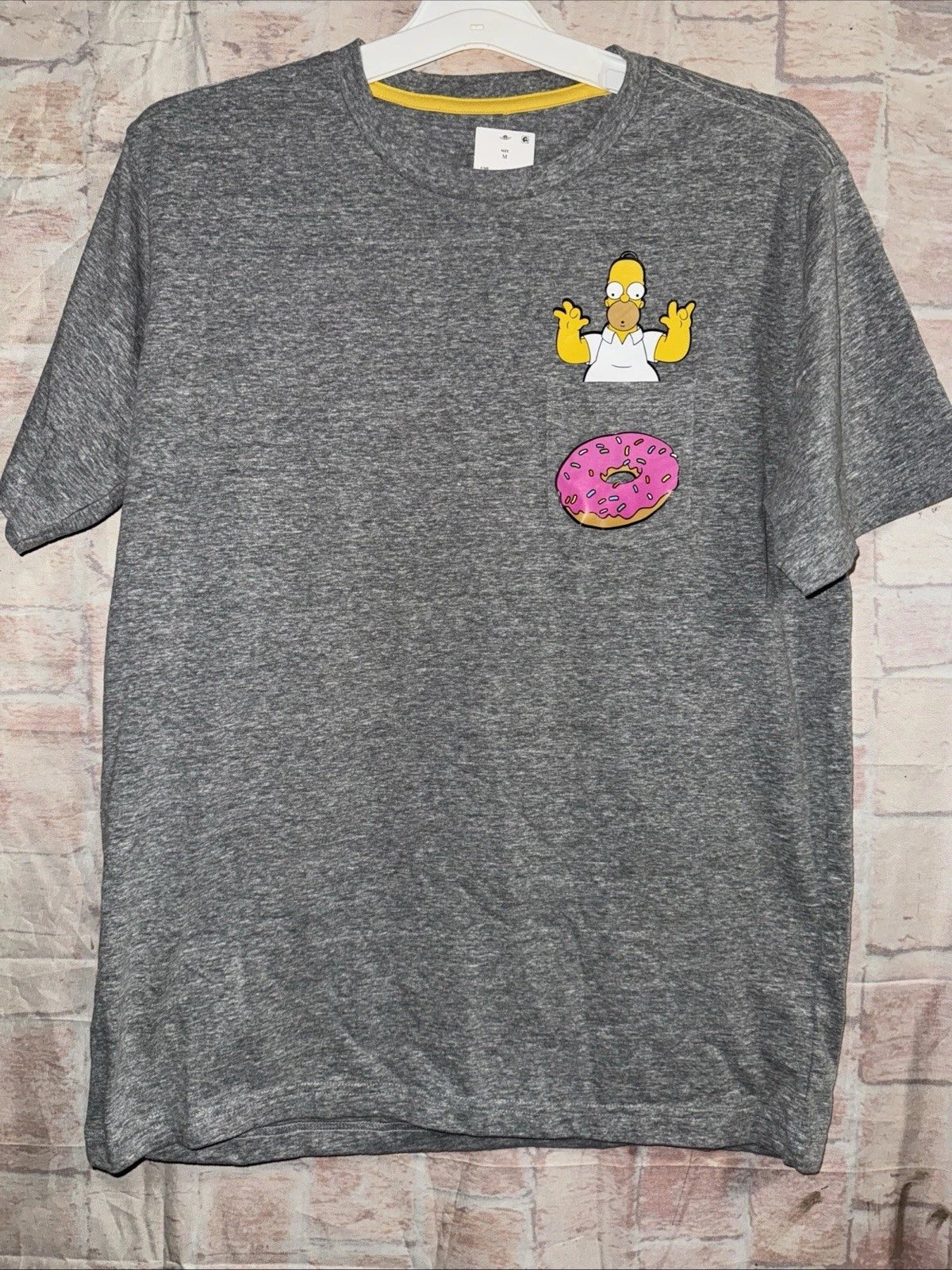 The Simpson’s Shirt Homer Simpson Donut T-Shirt Short Sleeve Shirt Medium