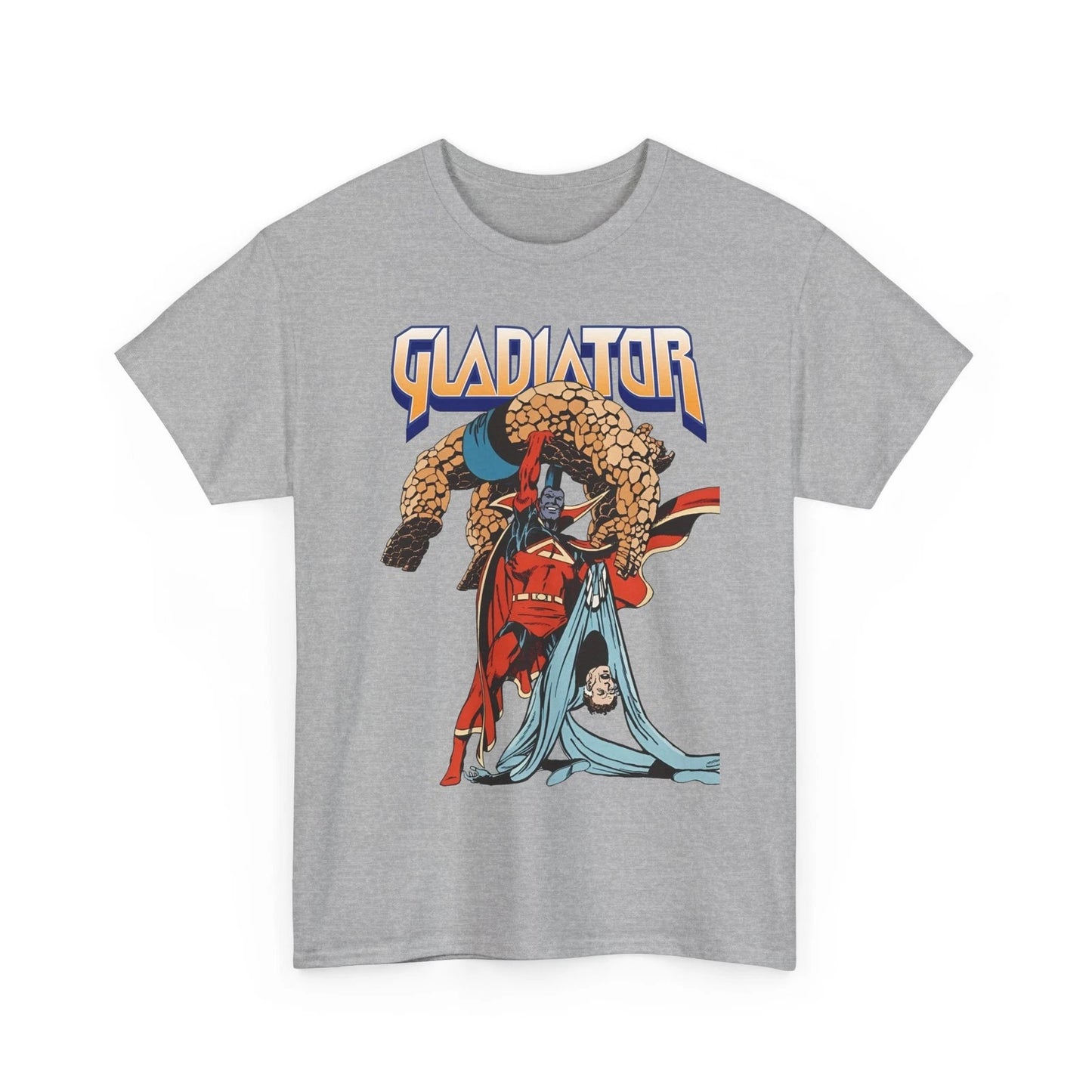 Gladiator T-Shirt John Byrne Art Thing Mr. Fantastic Retro Vintage-Style Tee