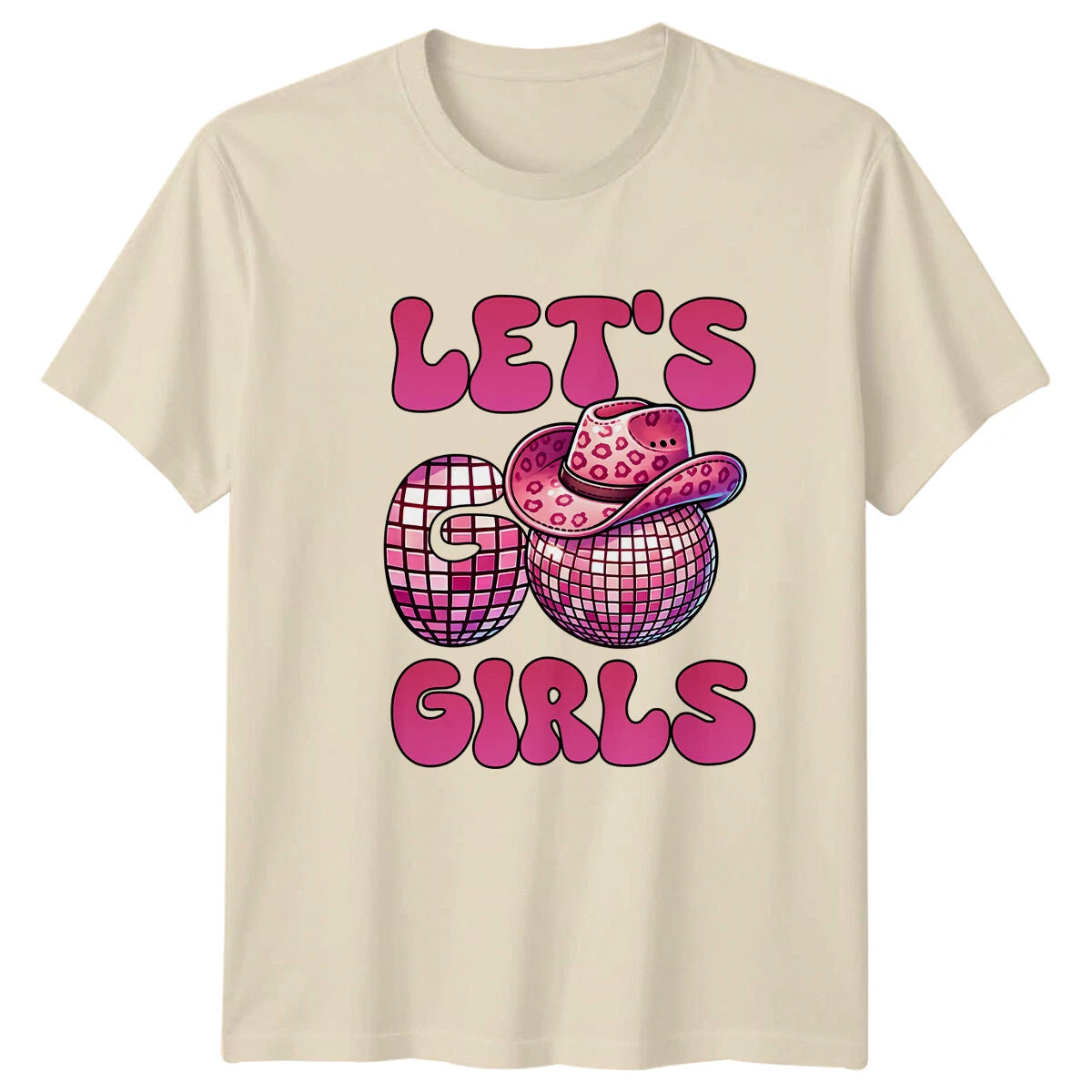 Let's Go Girls Disco Ball Cowboy Hat Western T-Shirt