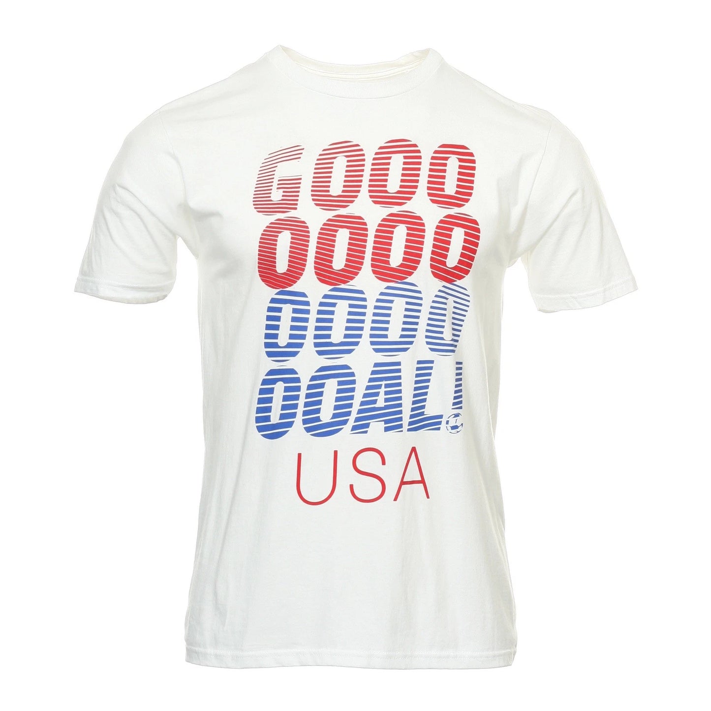Adidas Mens XL Graphic T-Shirt White Soccer GOOO GOAL USA Print Cotton Tee