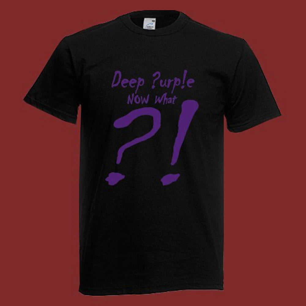 DEEP PURPLE NOW WHAT Men's Black Size S-5XL