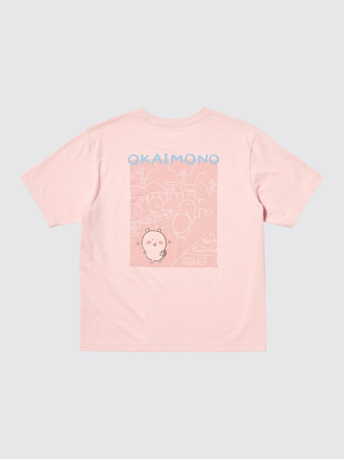 UNIQLO CHIIKAWA Joke Bear and Friends UT Graphic T-Shirt Pink JAPAN limited