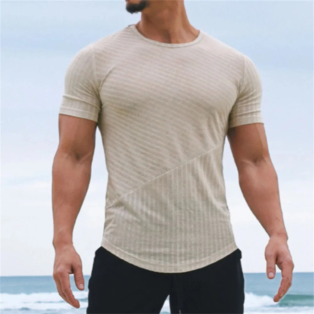 Men's Short Sleeve Fashion T-Shirt Classic Casual Slim Shirts