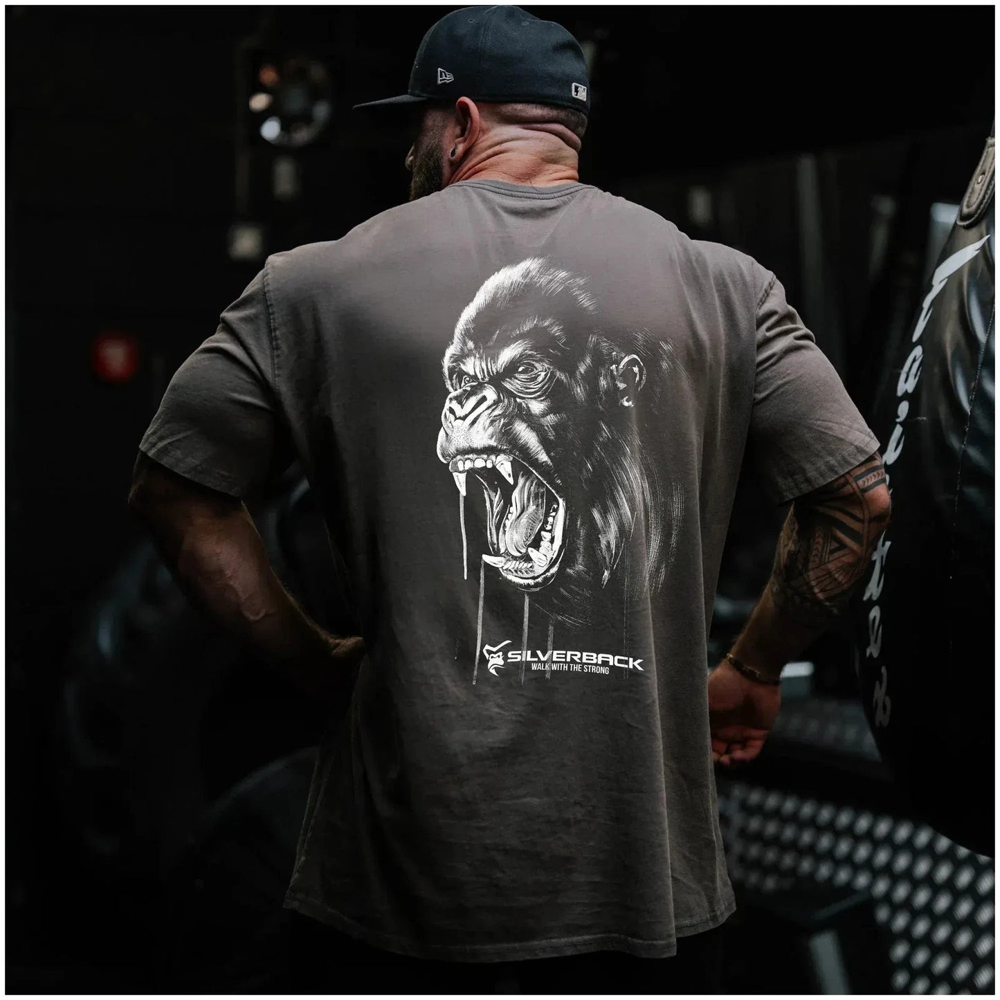 Men Over Sized T Shirt Cotton Gym Running Street Wear Fitness Loose Tee Multi