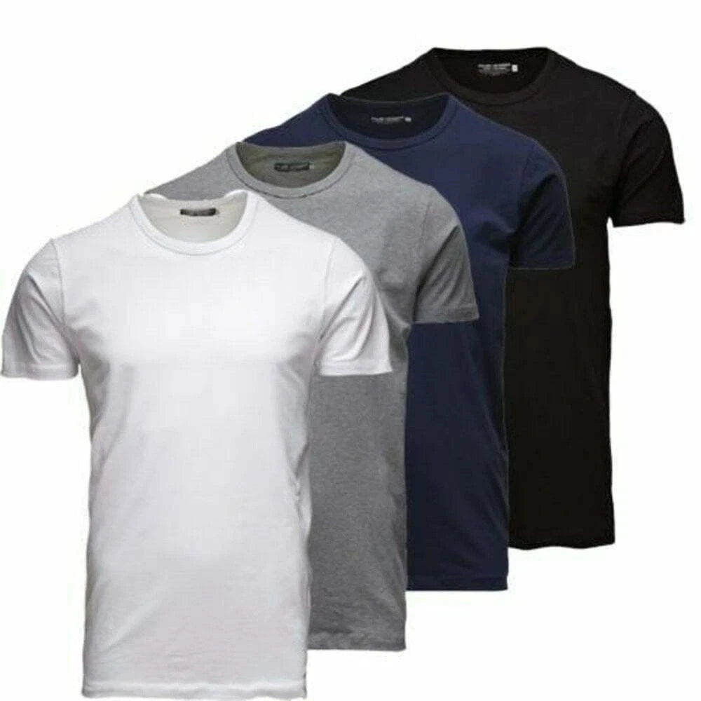 BN Jack & Jones Mens Boys T-Shirts Crew Basic Plain Regular Fit S, M,L, XL, XXL