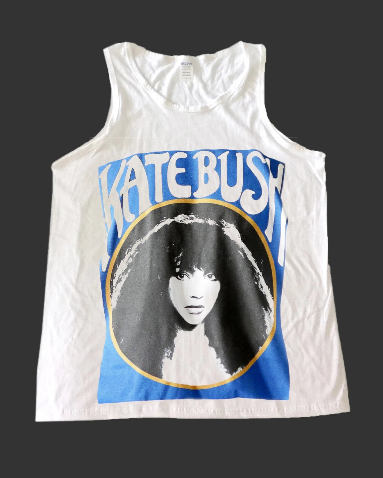 Kate Bush Art Blues Jazz Rock T-SHIRT vest top unisex white S-2XL