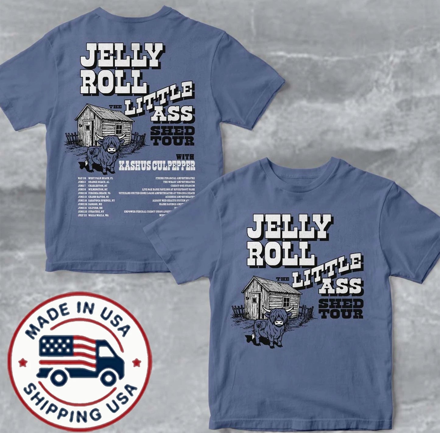 Jelly Roll The Little Ass Shed Tour 2026 North America T-Shirt