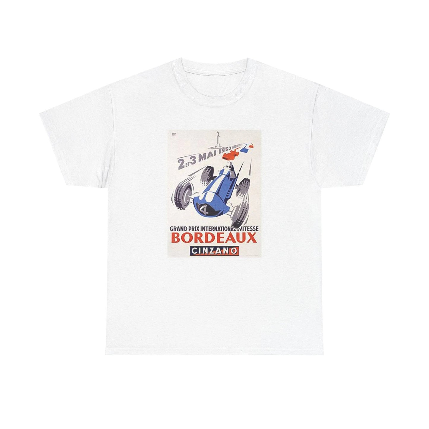 Bordeaux Grand Prix Vintage Racing Tee | Retro Monaco Motorcar Racecar T-Shirt