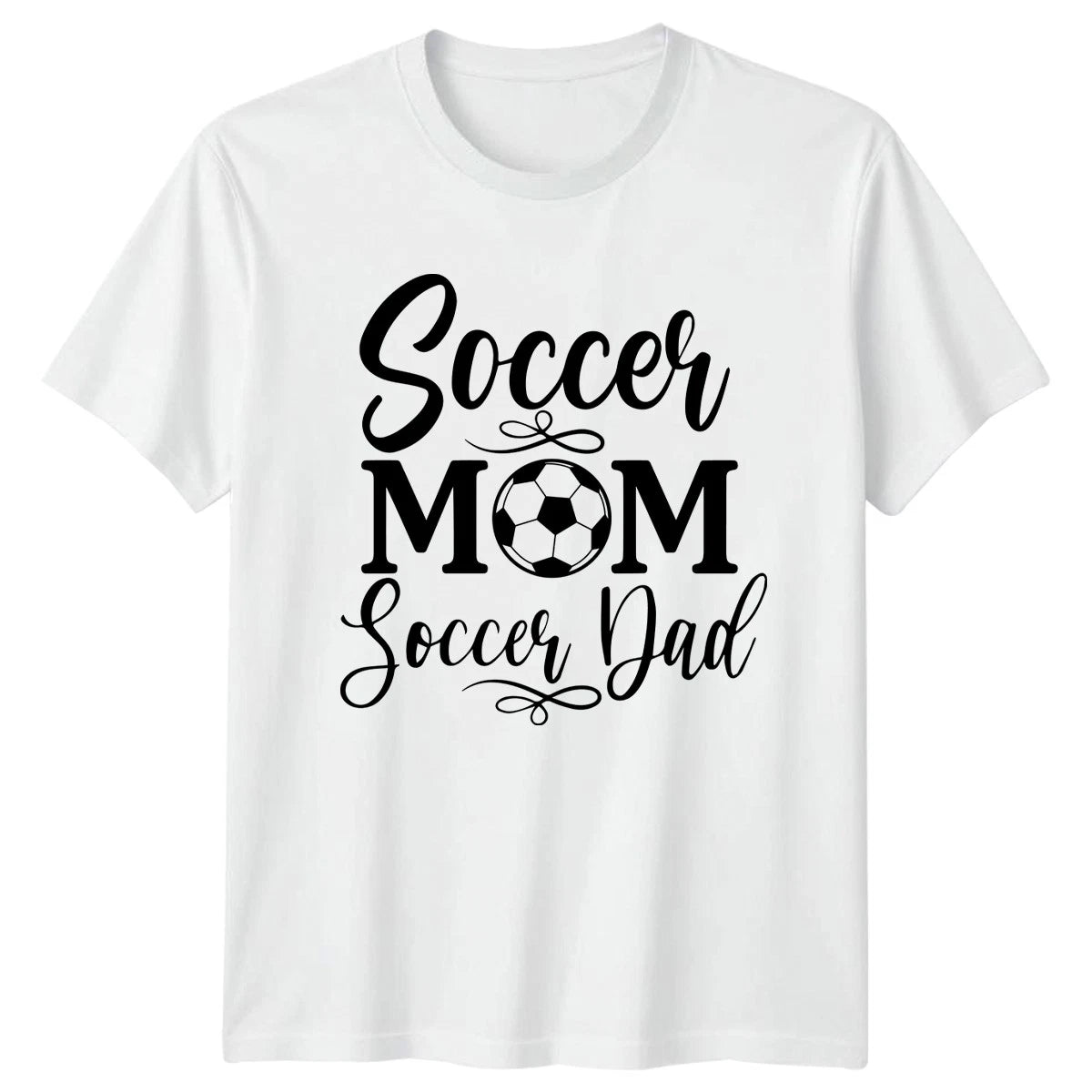 Soccer Mom Soccer Dad T-Shirt Family Soccer Birthday Gift For Him And Her