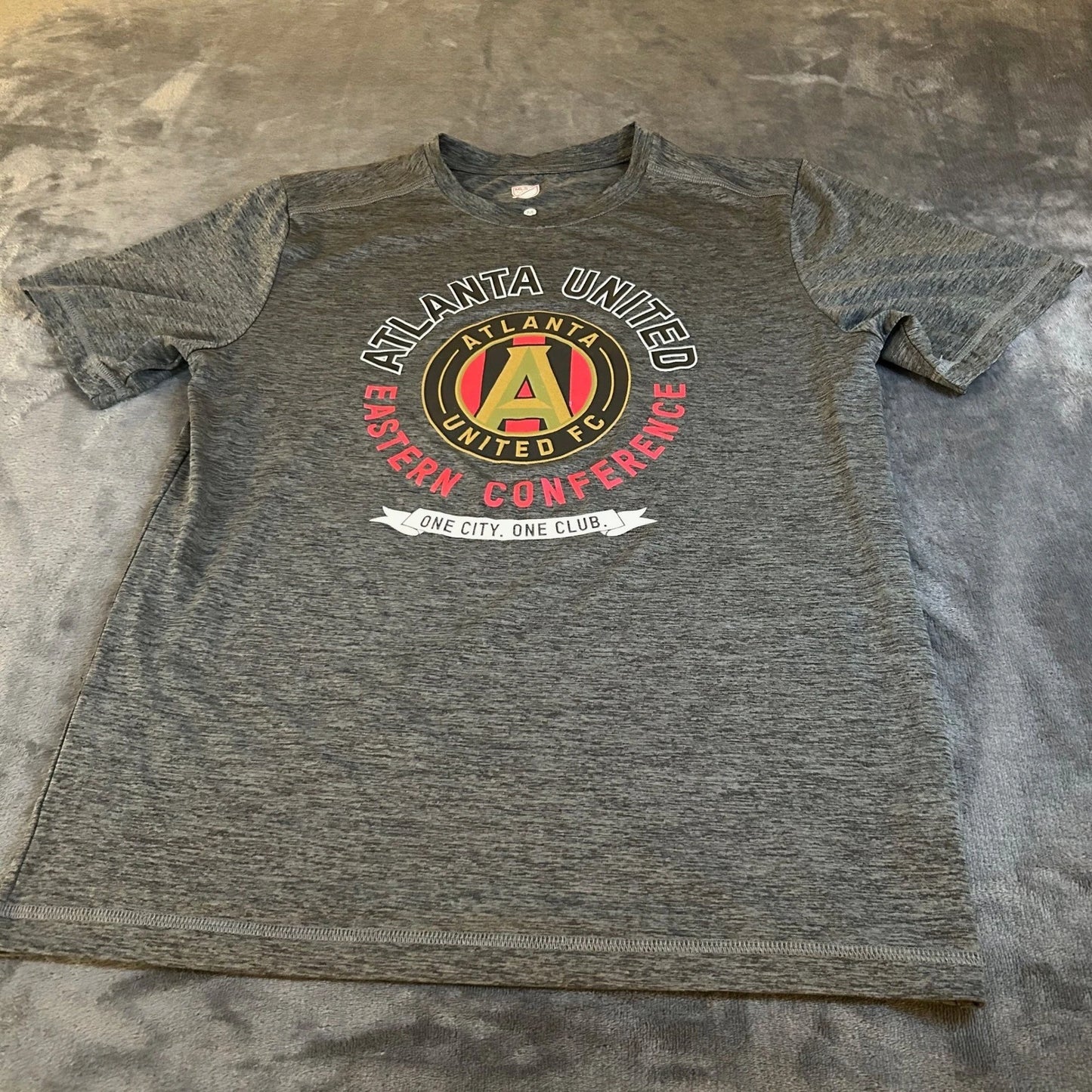 Atlanta United FC Tee MLS Eastern Conference Soccer Gray T-Shirt Mens Medium