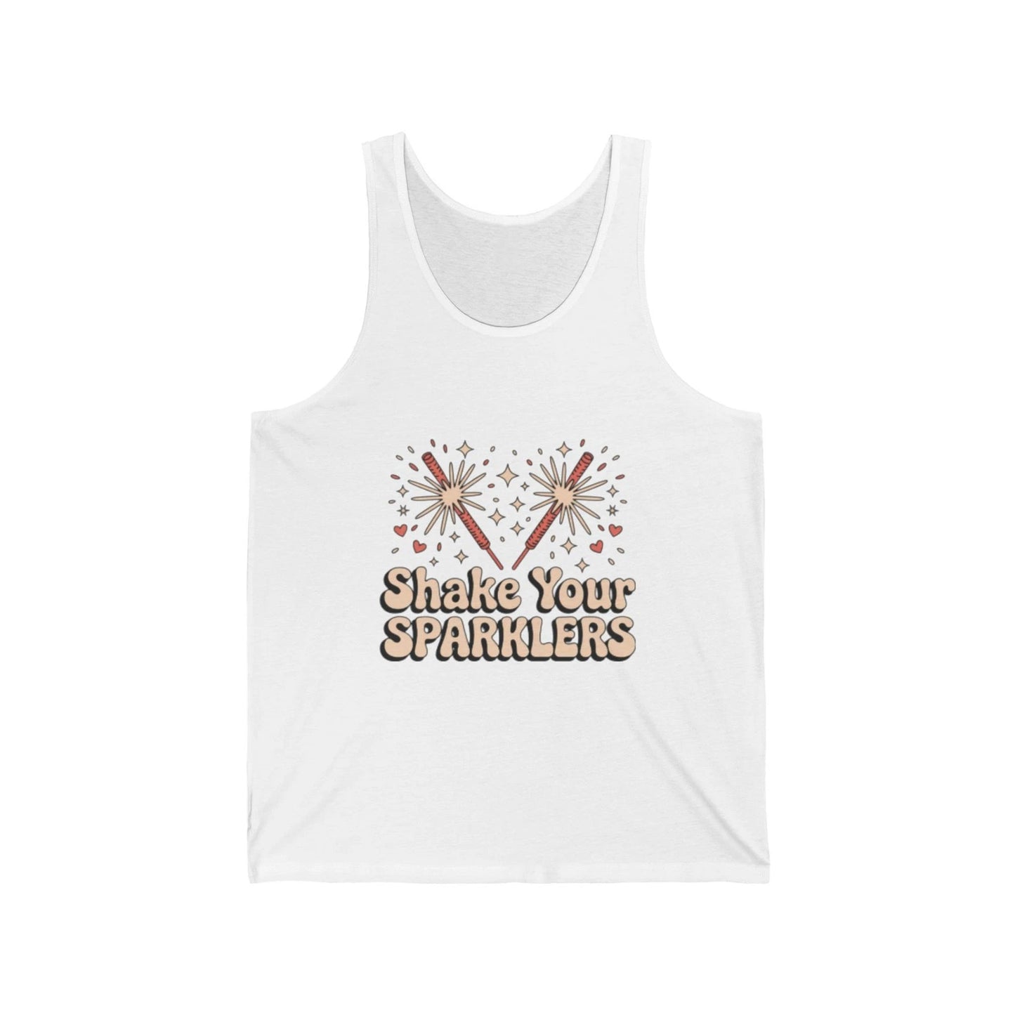 Shake Your Sparklers T-Shirt Fourth of July Graphic Tee Vintage Retro Women 4th