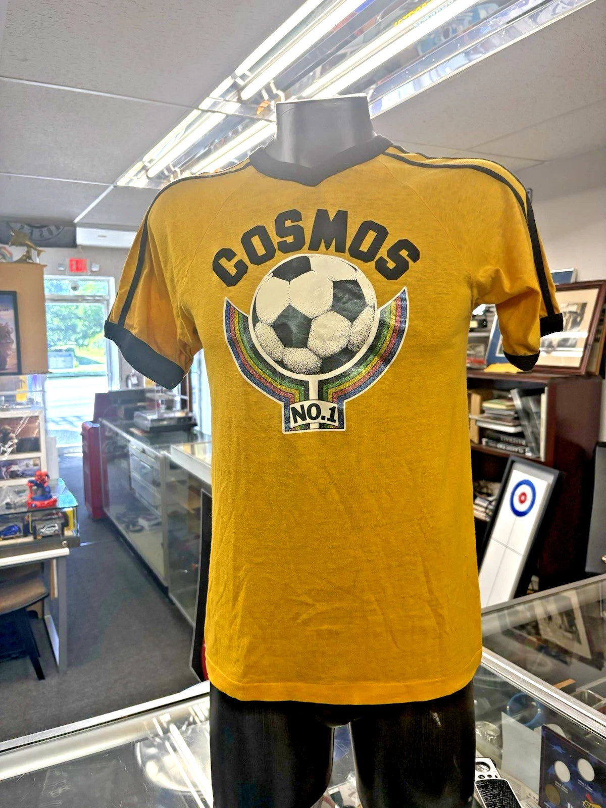 Vintage Giorgio Chinaglia Shirt Mens medium Soccer 9 New York Cosmos Rare