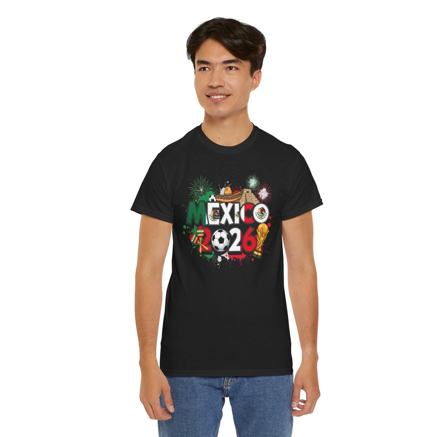 FIFA World Cup 2026 Trophy Soccer T-Shirt MEXICO Fan
