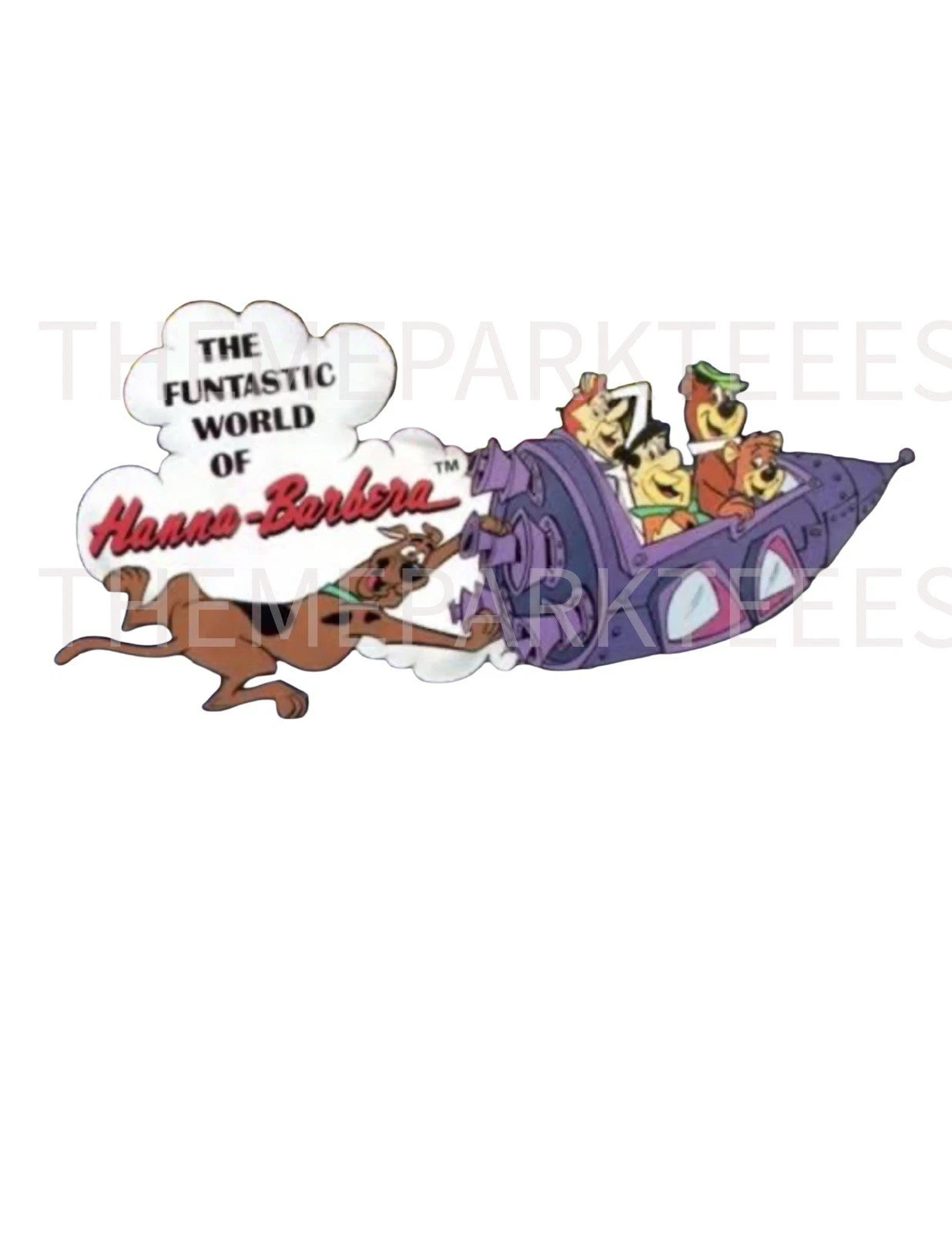 UNIVERSAL STUDIOS FLORIDA THE FUNTASTIC WORLD OF HANNAH BARBERA CUSTOM SHIRT