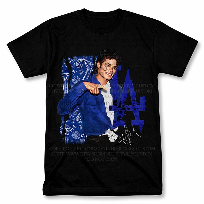 Michael Jackson Crip Hip Hop Graphic T Shirt Vintage Rap Fan Tee