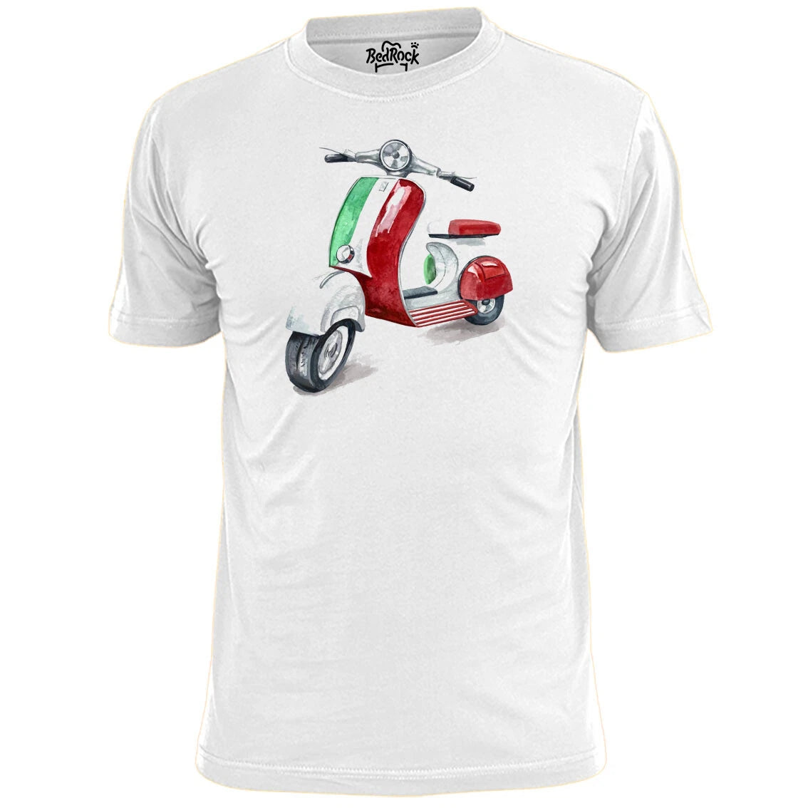 Mens Scooter Water Colour T Shirt Vespa Lambretta Mod