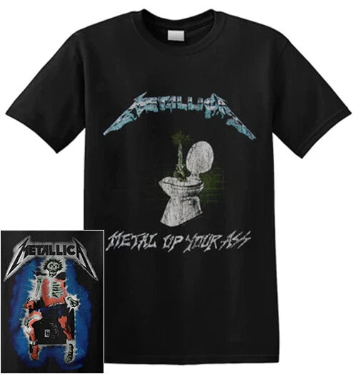 Metallica Metal Up Your Ass T Shirt Official Vintage Style Band Merch New