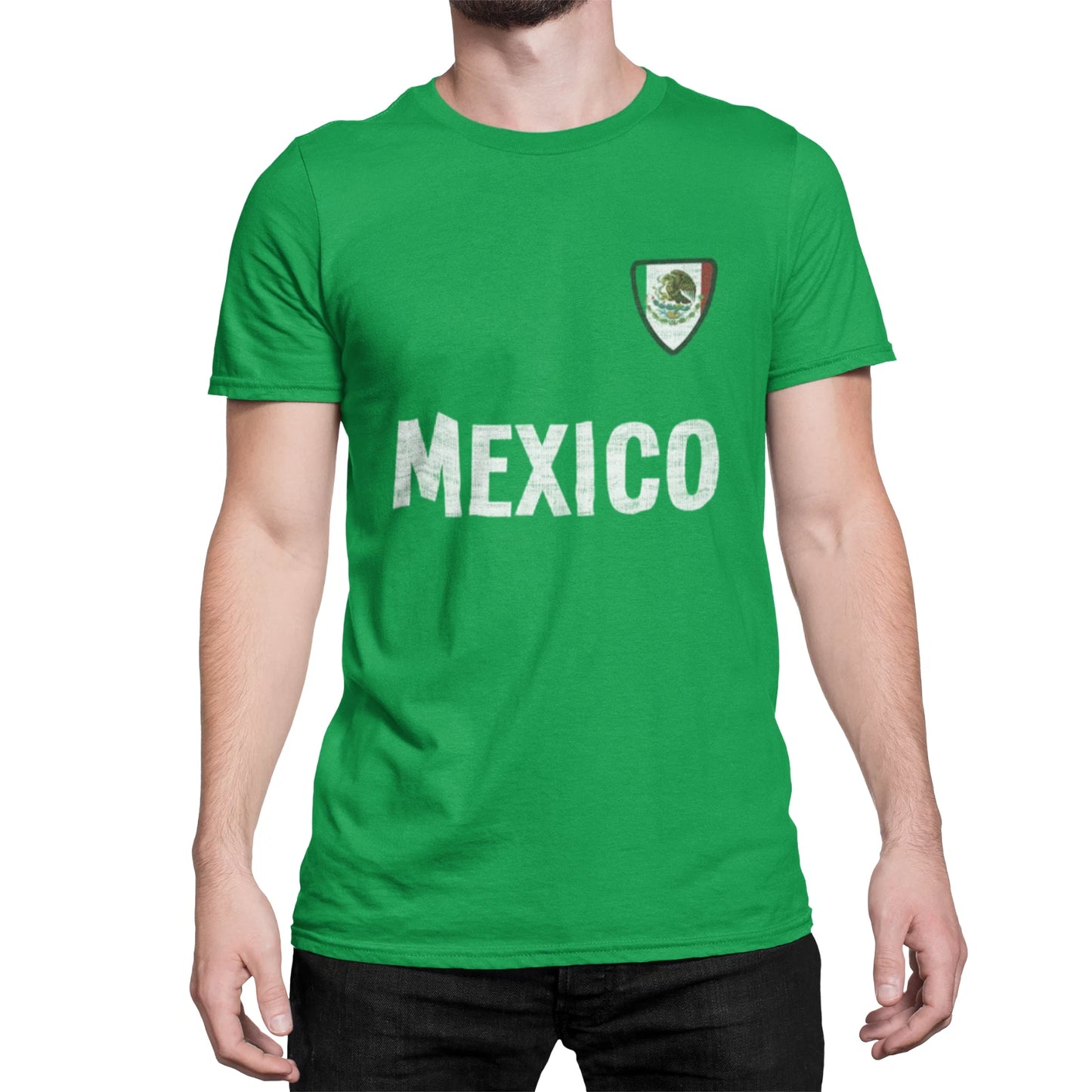 MEXICO Country Name Badge World Cup 2026 Mens T-Shirt Football World Cup Sports