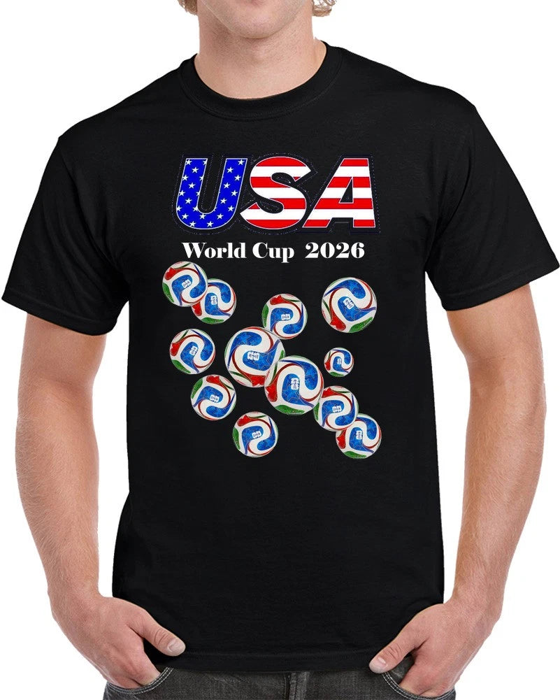 World Cup 2026 USA Soccer Balls futbal gift T Shirt