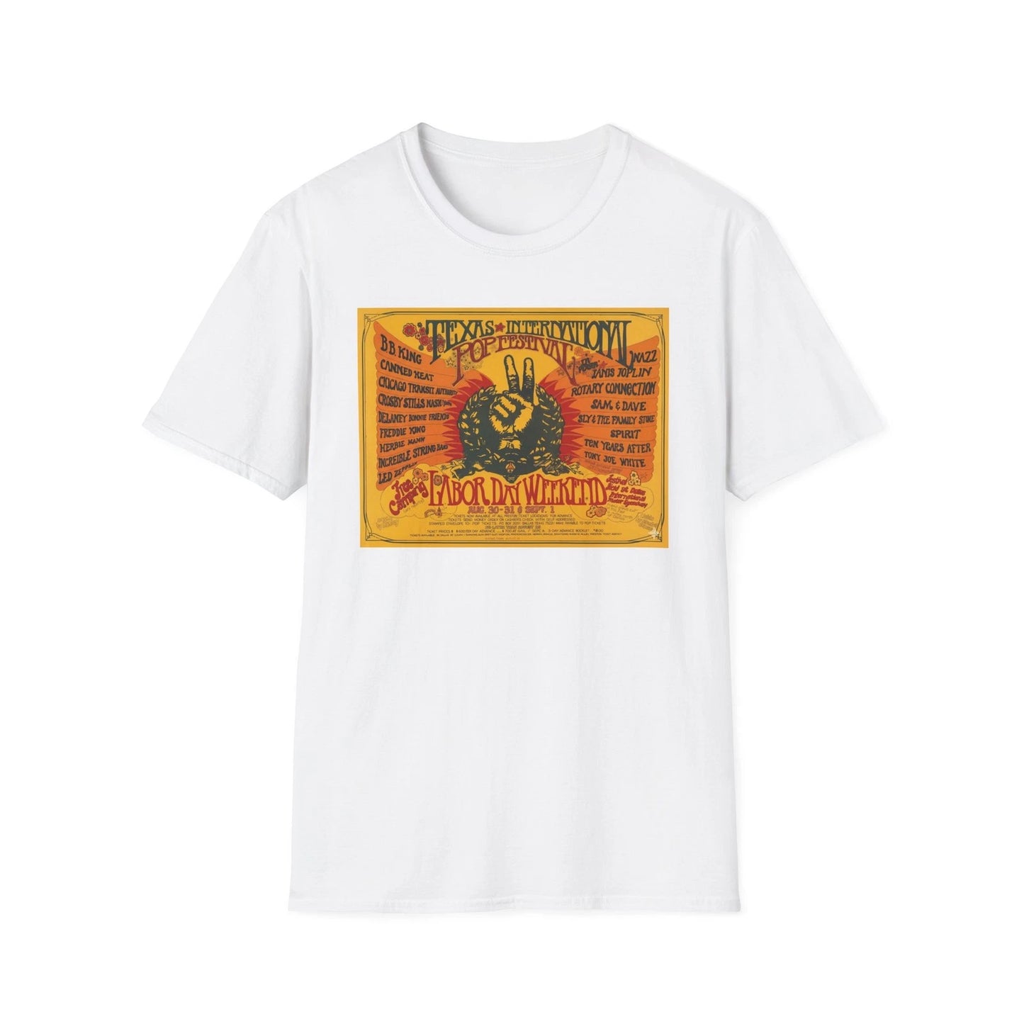 1969 Texas International Pop Festival Unisex T-Shirt