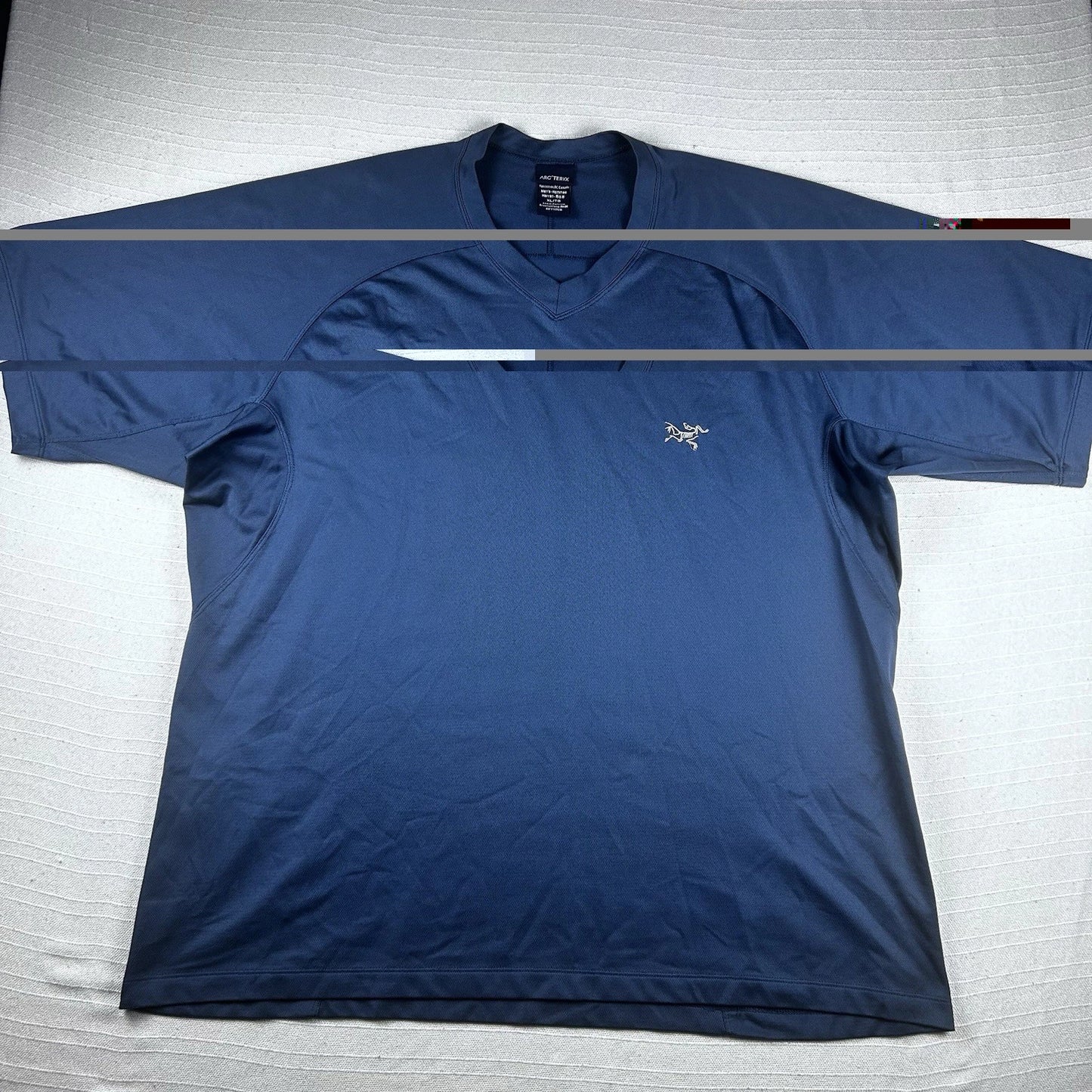 Lot of 3 Arc'teryx Men’s Remora V-Neck Shirts Size XL Blue/Gray/Rust