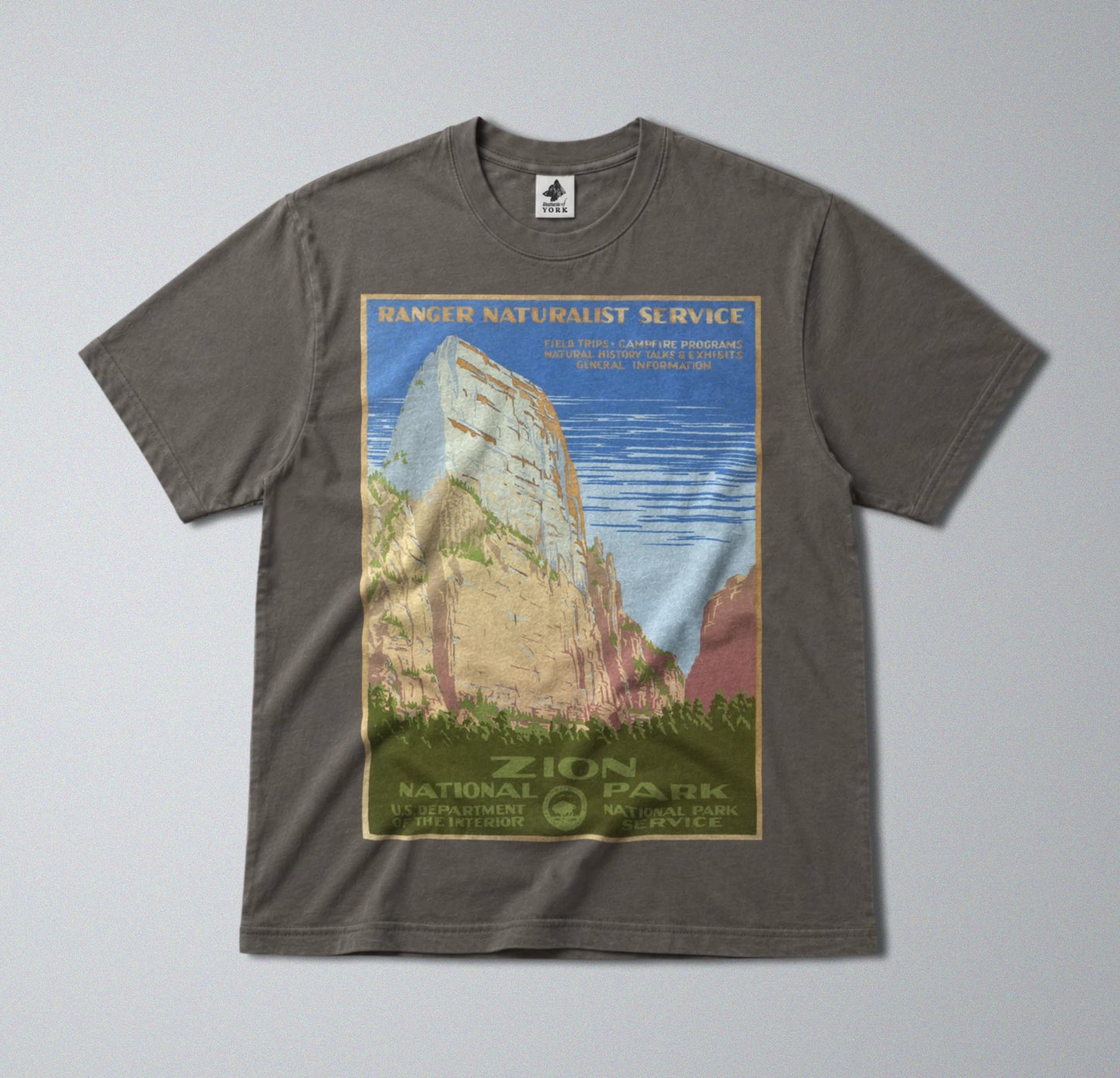 100% Cotton Tee - Regular Fit - Unisex - Zion National Park Print - Rural Utah