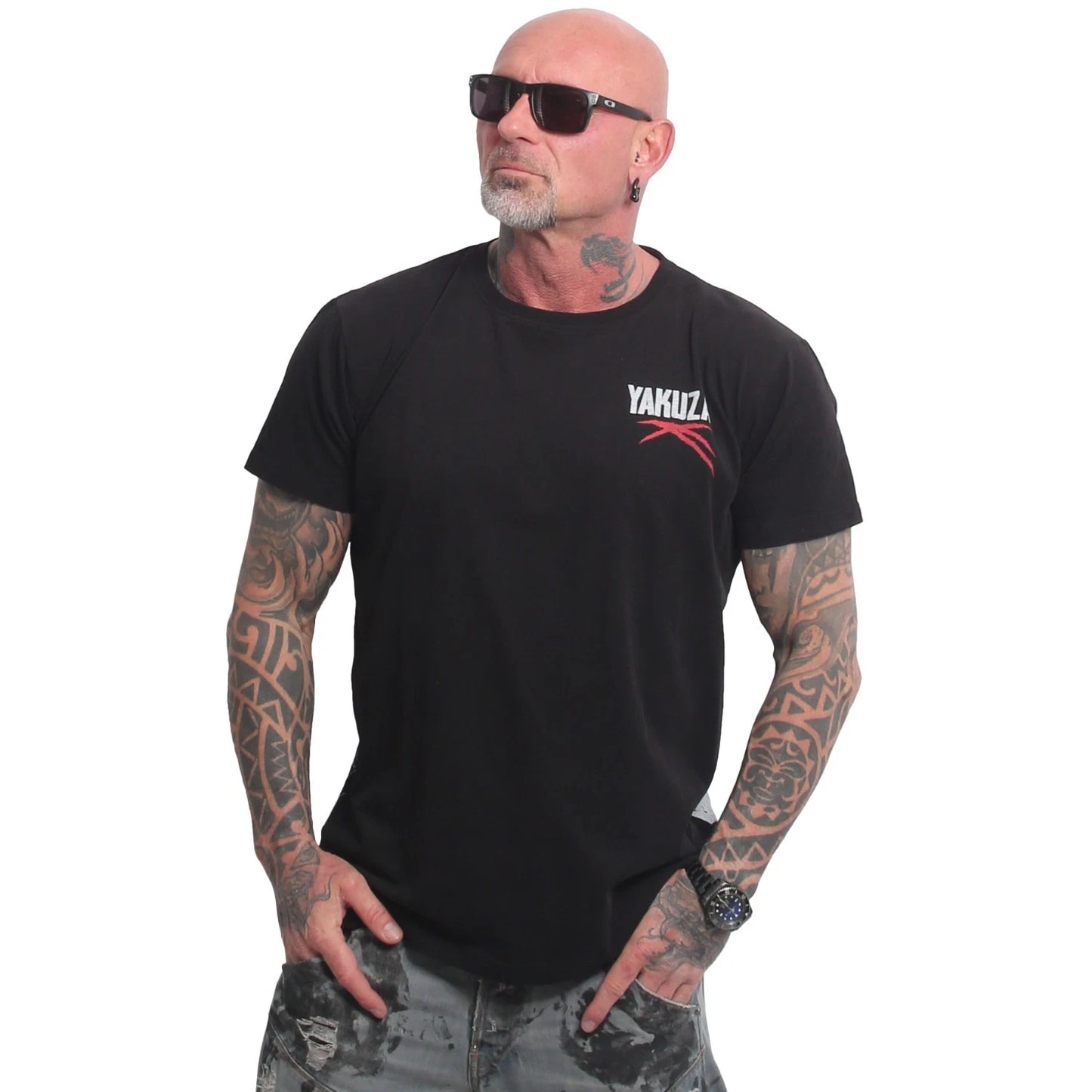 New Yakuza Men's Clown V02 Regular T-Shirt - Black