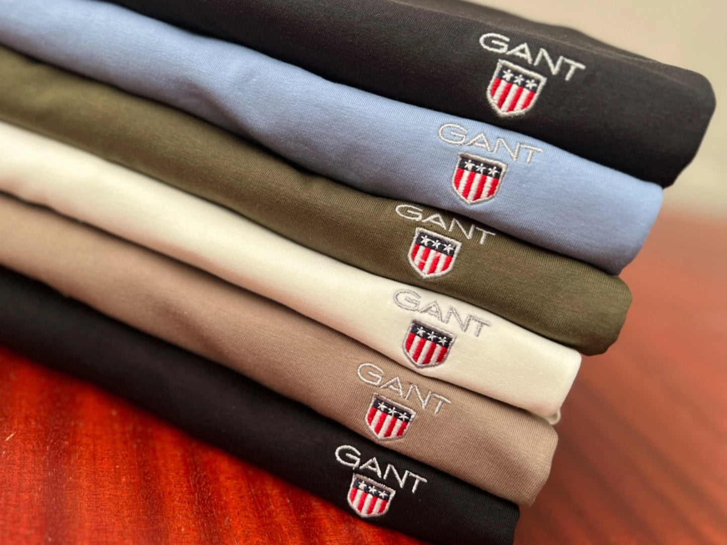 GANT Mens Casual T-Shirt Short Sleeve Shield Logo🛡️Regular Fit Cotton Tee S-XXL