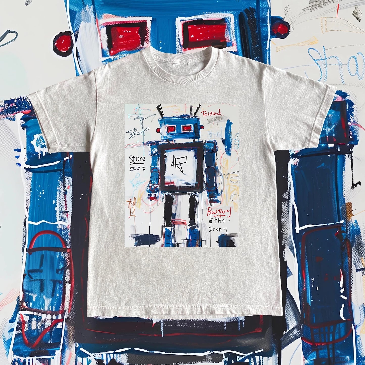 Jean-Michel Basquiat Tee - American Graffiti Artist 1980s T Shirt High Quality A