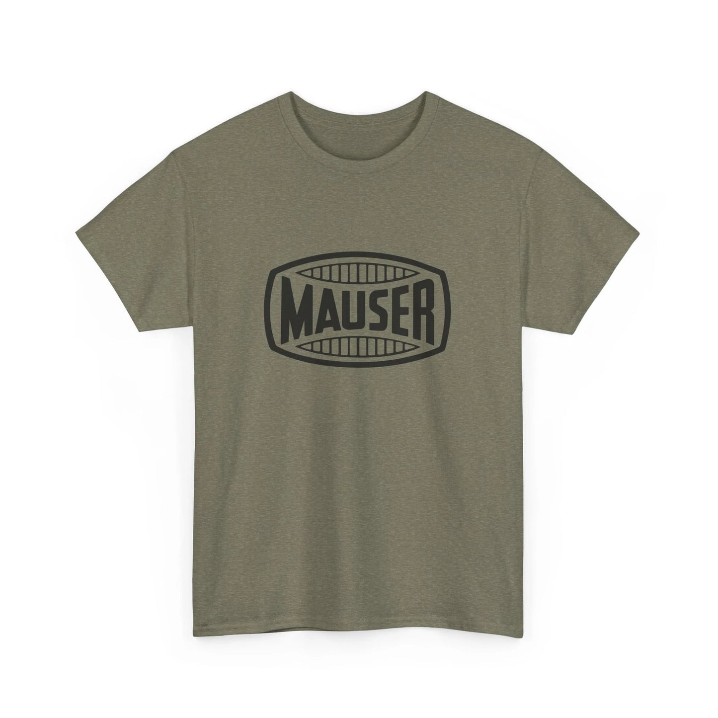 Mauser German Gun Rifle Weapons Arms Manufacturer Badge Emblem Logo Shirt