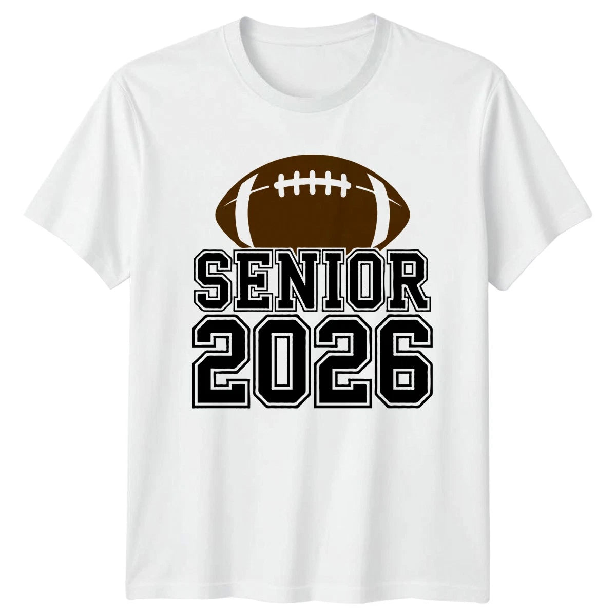 Senior 2026 T-Shirt Senior Graduation Football Graduation Gift For Him And Her