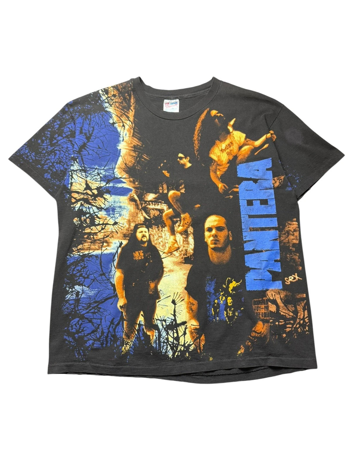 Vintage 1993 Pantera AOP Tshirt Size XL Single Stitch