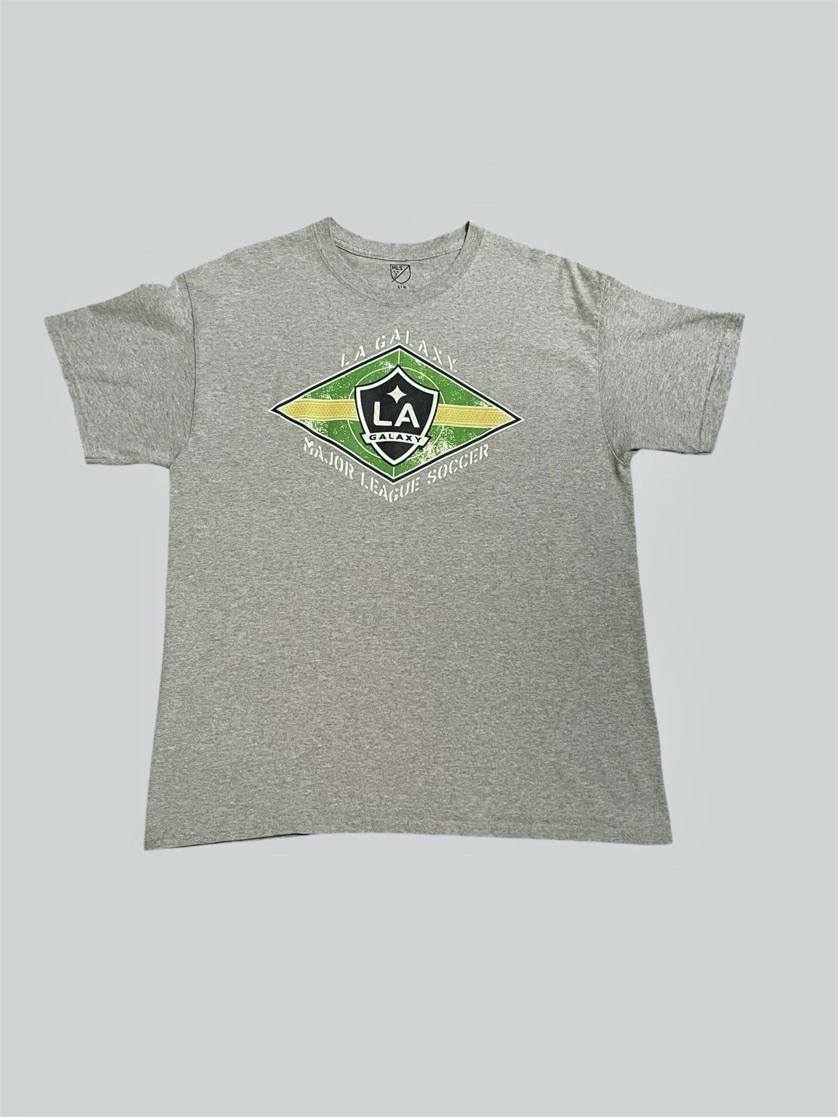 LA Galaxy MLS soccer vintage 2000’s gray graphic t shirt Size Large