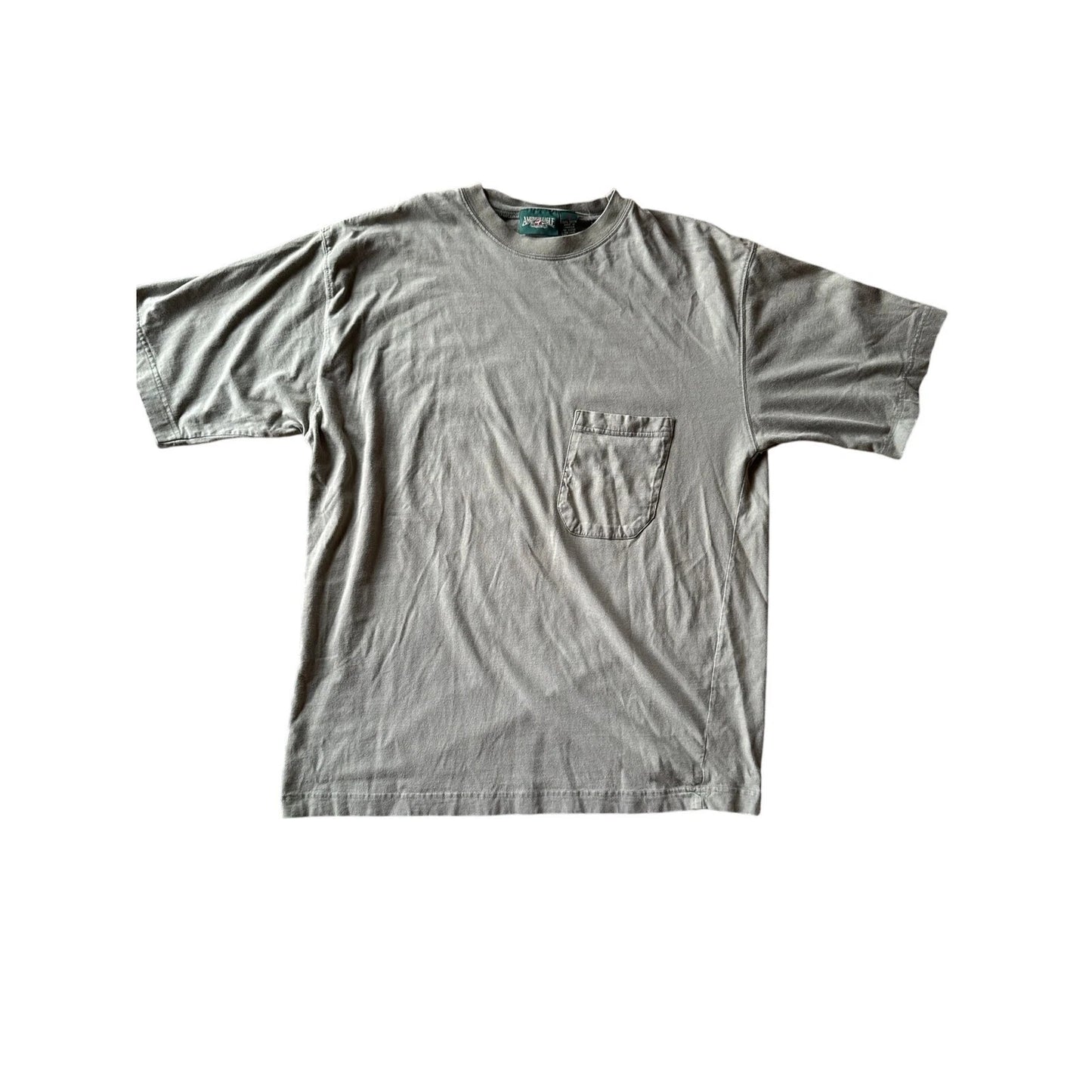 Vintage Blank 90’s American Eagle Outfitters Olive Green L Pocket Tee