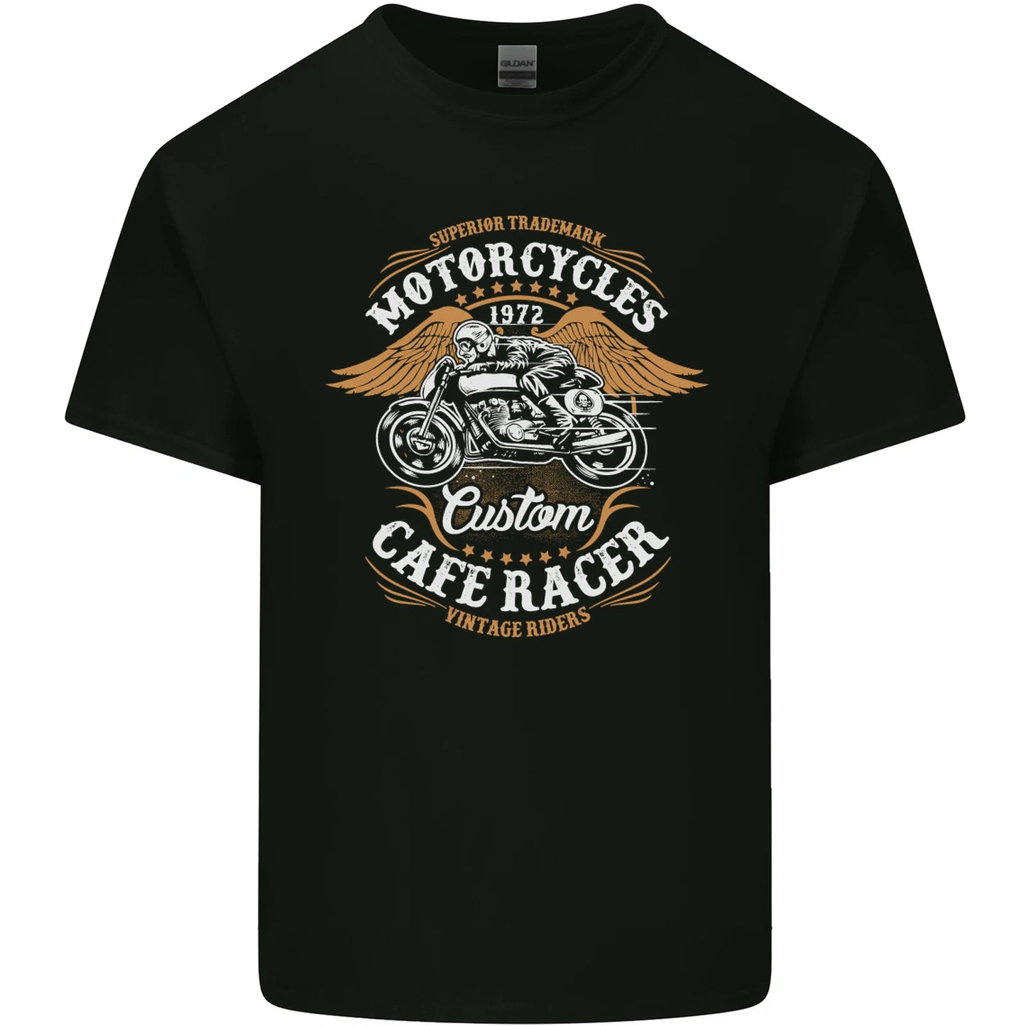 Biker Custom Cafe Racer Motorcycle Mens Light Cotton T-Shirt