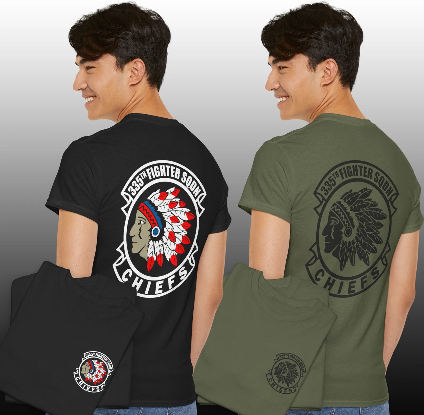 NEW 335TH FIGHTER SQUADRON T-SHIRT HQ