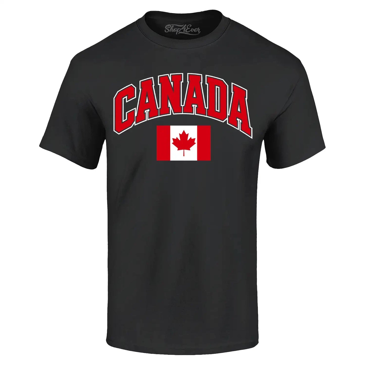Canada Flag Leaf Soccer Season Football T-shirt Canadian Flag Shirt