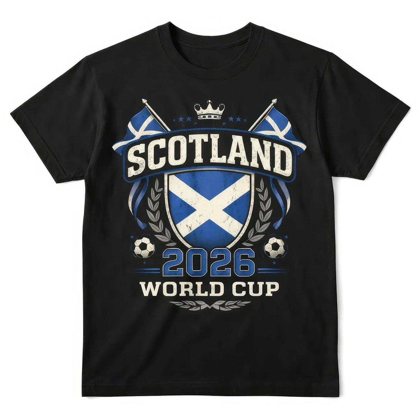 Scotland World Cup 2026 Football Fan T Shirt Scottish Soccer Graphic Tee