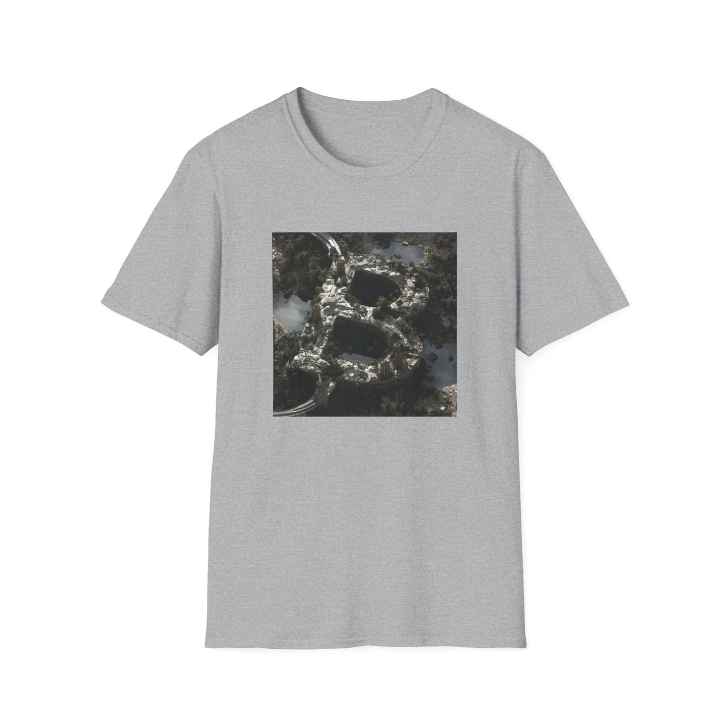 Abstract Marble Texture T Shirt | Dark Stone Graphic Tee | Modern Art Shirt