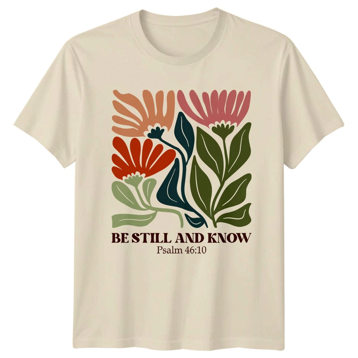 Be Still And Know Psalm Unisex T-Shirt Christian Faith Gift For Him And Her