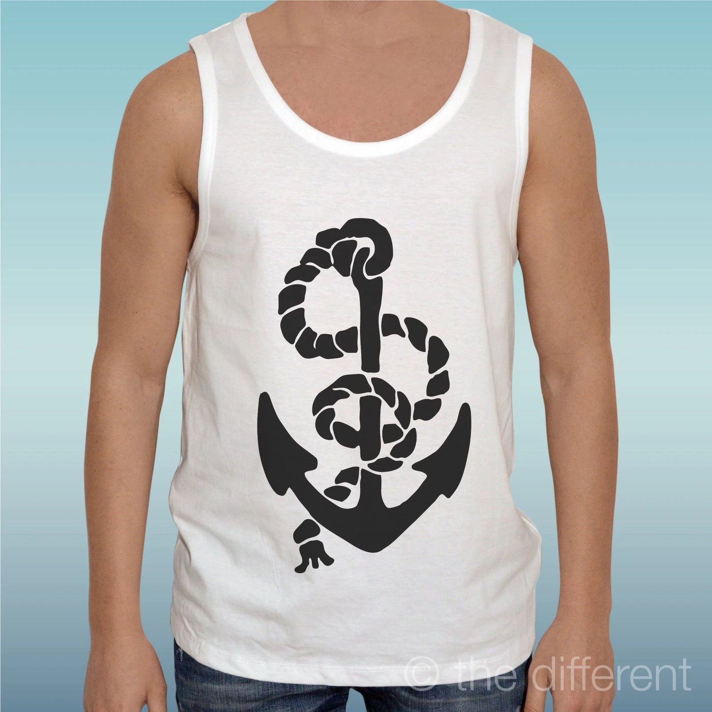 Canotta T-Shirt " Anchor Sailor Rope " Tank Top Gift Idea