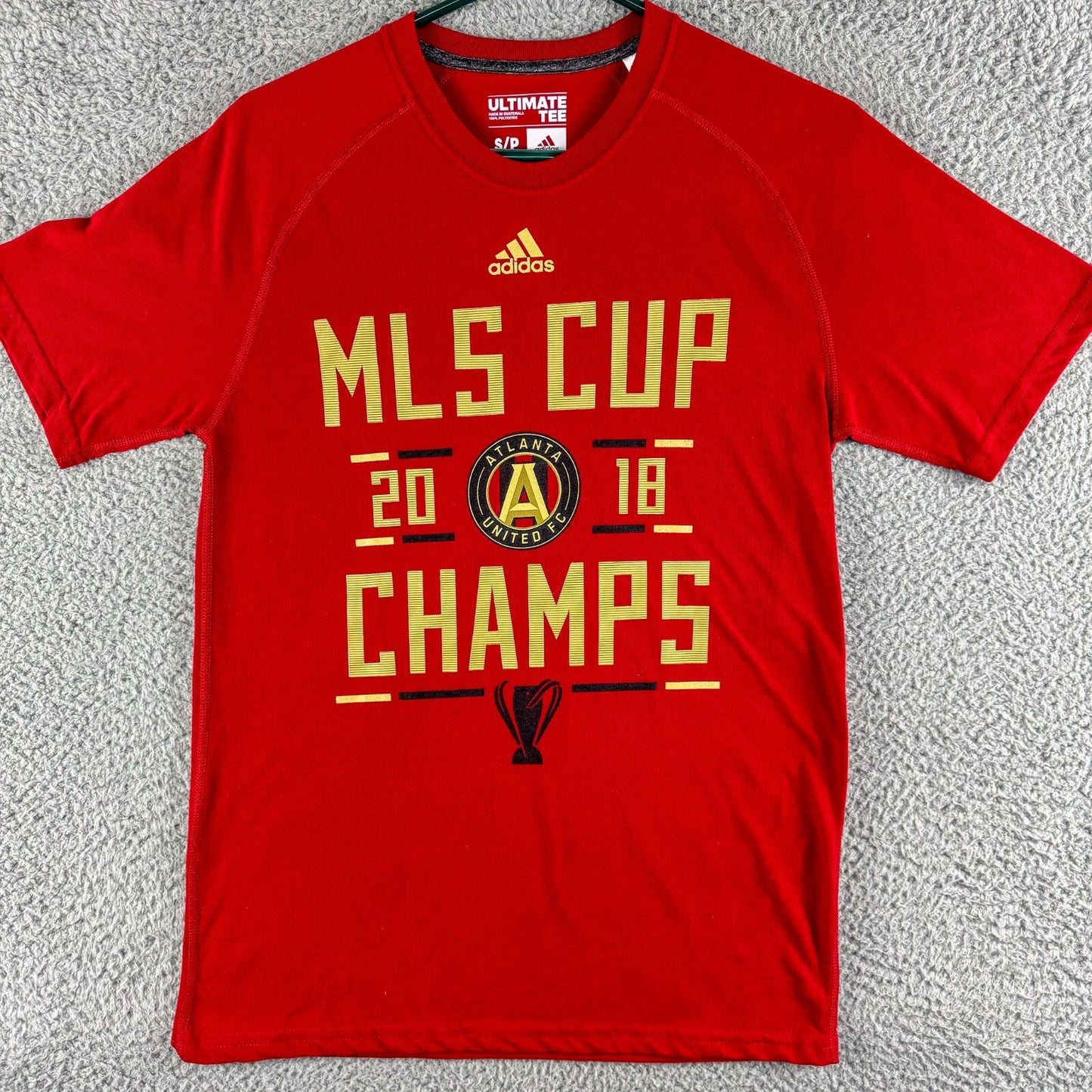 Adidas Atlanta United FC Shirt Adult Small Red Futbol Soccer 2018 Champs ATL MLS