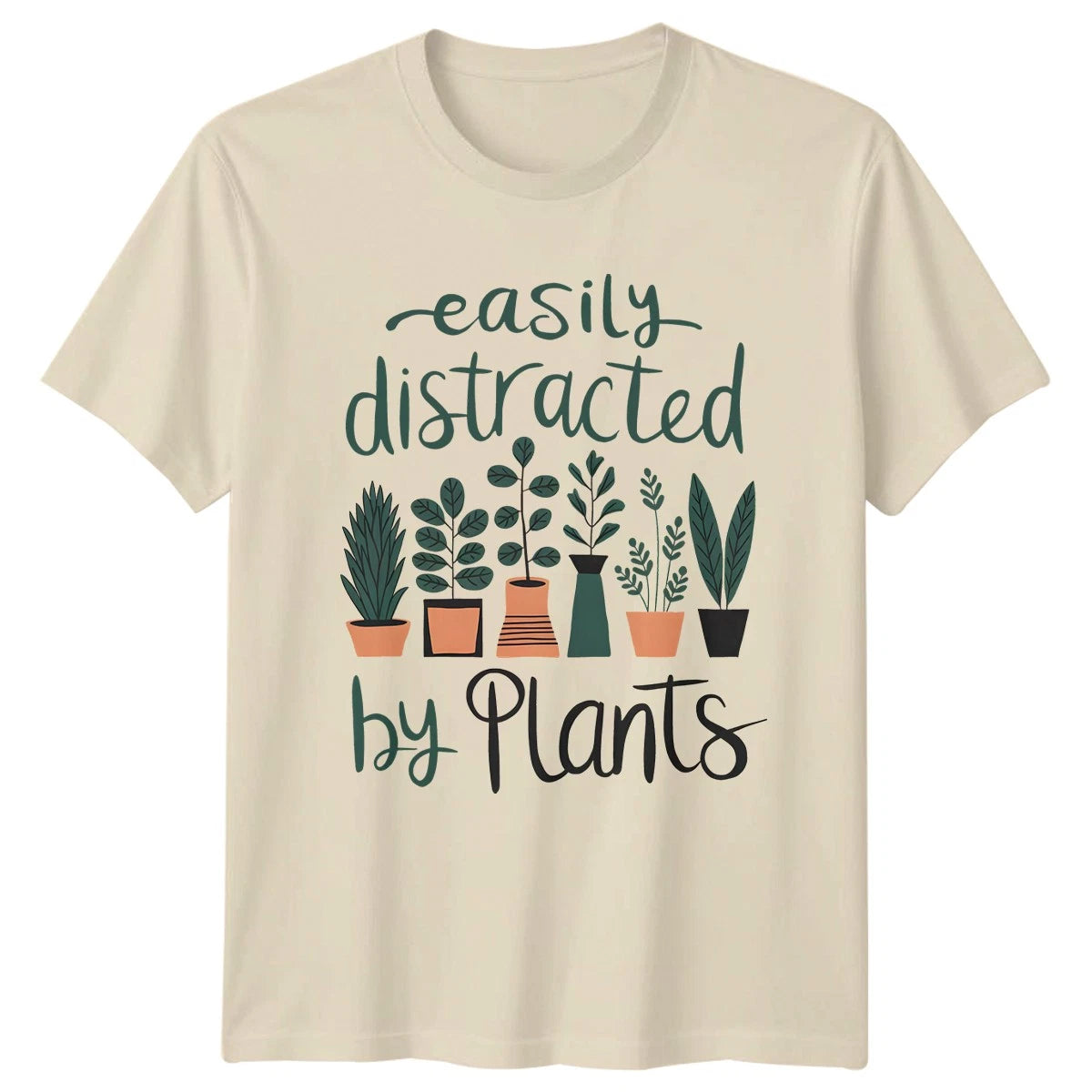 Easily Distracted By Plants T-Shirt Indoor Gardening Birthday Gift