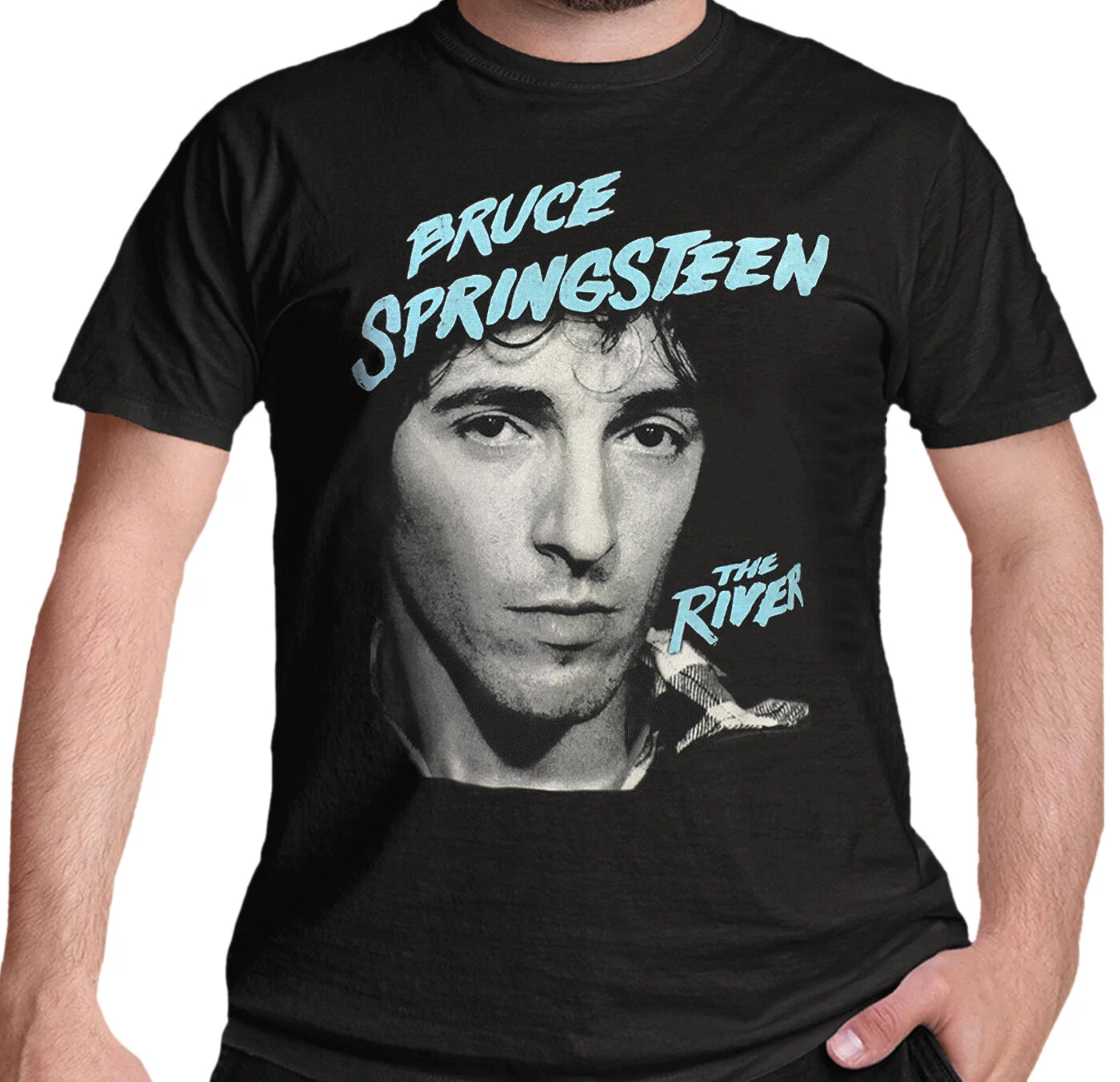 Official Bruce Springsteen T Shirt The River The Boss Classic Rock Black New